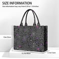 thumbnail image 3 of Large Capacity Tote Bag,Halloween Spider Web with Purple Icons Handbag Fashion Luxury Tote Bag,15.7"x13"x 5.1" Inches,Laptop Compatible, 3 of 6