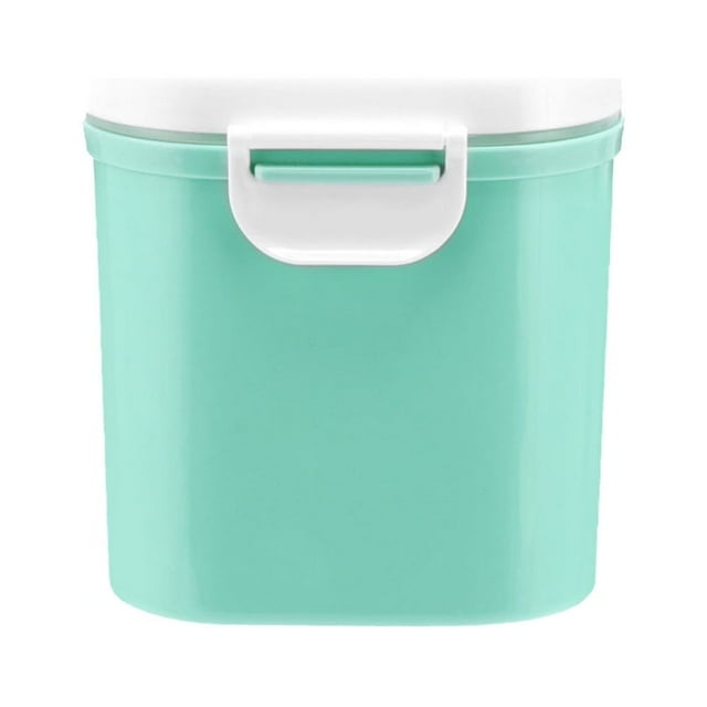 1pc Large Capacity Milk Powder Box Sealed Storage Tank Storage Container Multifunctional Sealed Box for Home (L Green)