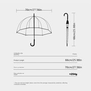 1pc New Colorful Princess Umbrella With Bag Edge Cute Transparent Plastic Printed Unicorn Umbrella