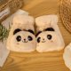thumbnail image 5 of Guantes cálidos de invierno con tapa y suaves para estudiantes, guantes cálidos a prueba de frío con dibujos de pandas y dedos abiertos, 5 of 6