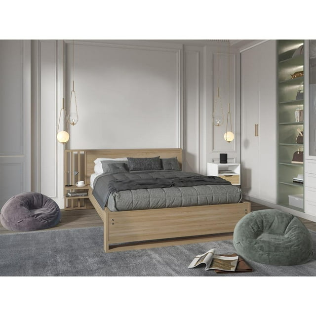 Cama Doble Vanez Fresno Europeo Virtual Muebles