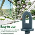 thumbnail image 3 of 50 pcs Greenhouse Twist Clips Plastic Greenhouse Fixing Clips for Aluminium Greenhouse Insulation Netting Shading, 3 of 5