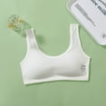 thumbnail image 3 of Hotiary Teen's Solid Color Casual Vest Breathable Sport Underwear Adolescent Pure Cotton Bra for Girls 12-16 Years Old, 3 of 18