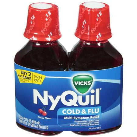 P & G Vicks NyQuil Cold & Flu, 2 ea