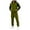 #193-Army Green, variant on Kakii Men's Solid Color Coordinated Set, Long Sleeve Jacket and Elastic Waist Pants with Pockets, Comfort Lounge Wear