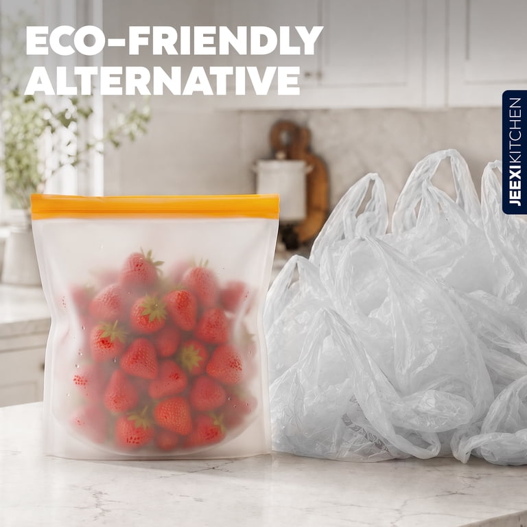 Jeexi Reusable Food Storage Bags, 12 Count, Multi-Size Set photo 6