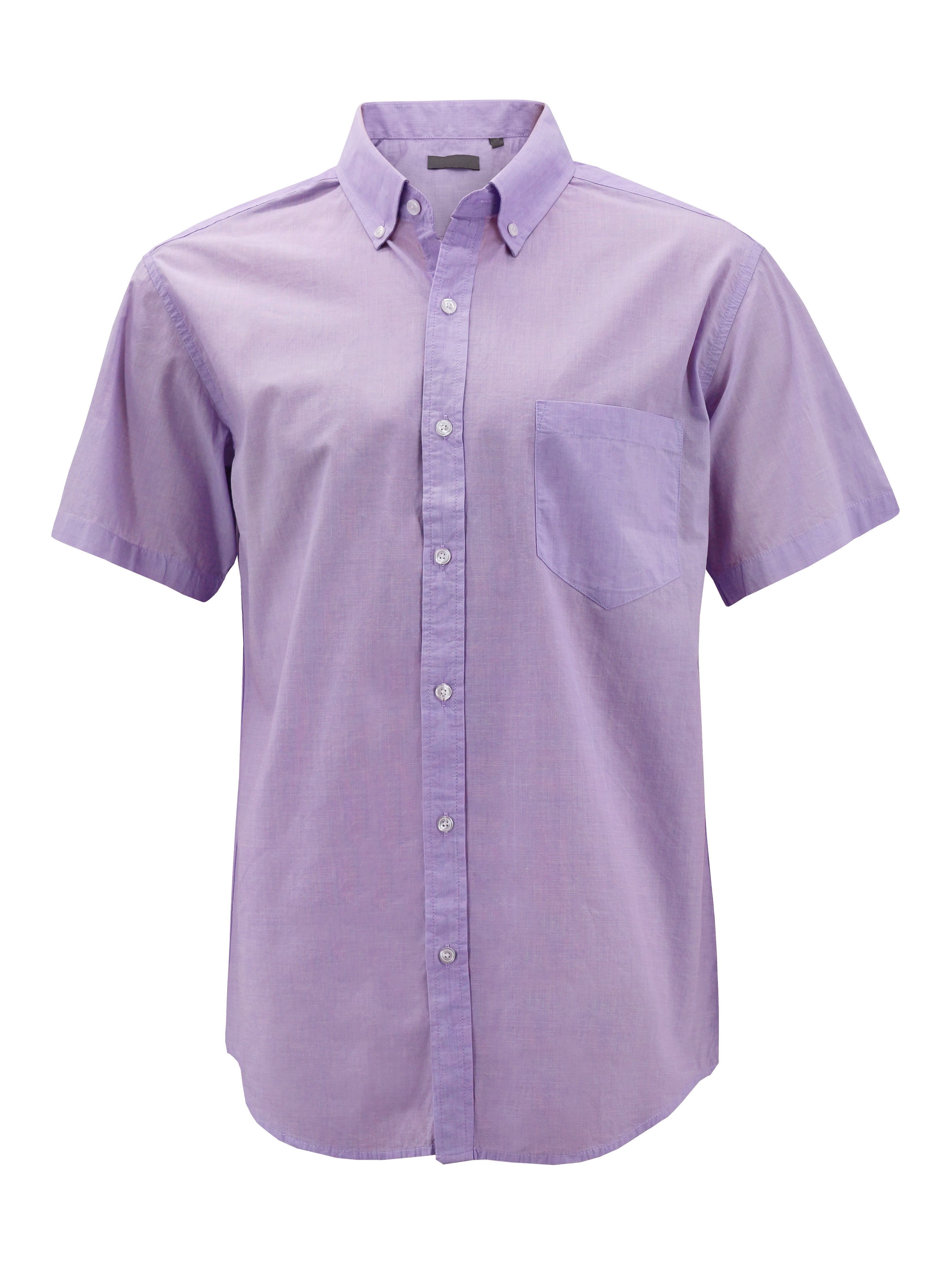 Men’s Cotton Casual Short Sleeve Classic Collared Plaid Button Up Dress