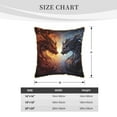 thumbnail image 4 of Haiem Red And White Beast Print Velvet Soft Solid Decorative Square Throw Pillow Covers Set with Elegant Piping Christmas Cushion Case for Sofa Bedroom Car-18"x18", 4 of 8