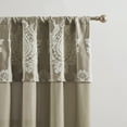 thumbnail image 3 of Nanshing Therese Rod Pocket Light Filtering Traditional Curtain Set, Beige, 42" x 84", 3 of 6