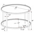 thumbnail image 3 of Emma Coffee Table, Acrylic/Silver, 3 of 3