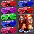 thumbnail image 1 of 10/15/30 Pcs Light Up Led Glasses 5 Colors Glow Glasses Glow In The Dark Party Supplies Neon Party Favors For Kids Adults MTS, 1 of 5