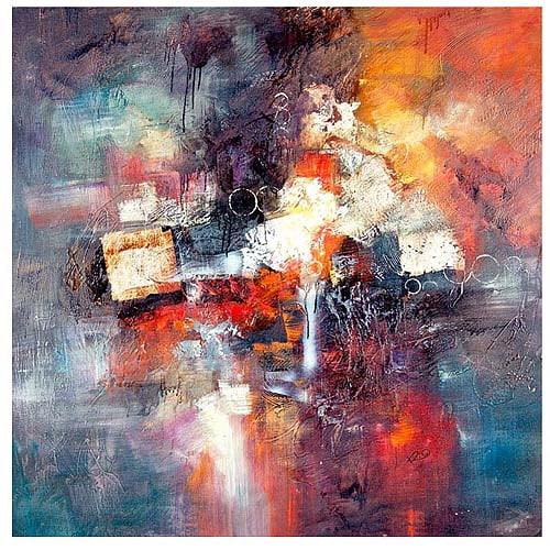 Office Art Vivid Art Canvas Gallery Wraps Details about   Fiery Skies Imaginary Abstract Art 