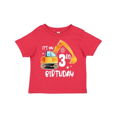 

Inktastic Construction Truck It s My 3rd Birthday Gift Toddler Boy or Toddler Girl T-Shirt