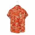 thumbnail image 6 of Rvwovn Men's Hawaiian Short Sleeve Shirt Button Down Tropical Print Casual Tee Beach Vacation Wear S-4X, 6 of 7