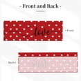 thumbnail image 2 of Valentine''s Day Kitchen Curtains Red 54"x18" Love Heart Valance Curtains for Window Romantic Valentines Small Window Treatment Rod Pocket Valances for Living Room Bedroom Decor, 2 of 7