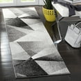 thumbnail image 2 of SAFAVIEH Porcello Jayme Geometric Runner Rug, Light Grey/Charcoal, 2'3" x 6', 2 of 6