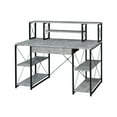 thumbnail image 5 of CLEARANCE! ACME Amiel Desk, Faux Concrete & Black 92875, 5 of 5
