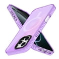 thumbnail image 2 of for iPhone 16 Pro Case Magnetic Phone Case Compatible with MagSafe, Soft TPU Bumper Hard Translucent Matte Back Slim Fit Grip Shockproof Protective Cover for Men Women Girls,Purple, 2 of 5