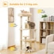 thumbnail image 5 of Free Shipping Drop Shipping Cat Tree Tall Cat Tower with Large Cat Condo Cozy Perch Bed Scratching Posts Cat Toys ShopWise Round, 5 of 21