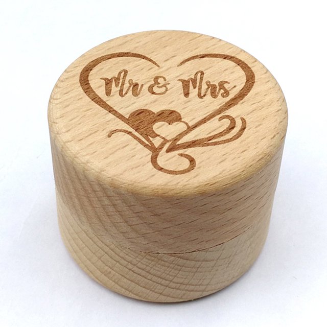 Rustic Wedding Wood Ring Holder Wedding holder Rustic ring box Ring Bearer Box Engagement Engraving Wooden Rings Box