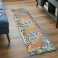 thumbnail image 3 of Runner Rug 2'x6', Seahorse Coastal Washable Non-Slip Hallway Runner Rugs, Summer Nautical Starfish Coral Brown Anchor Bedside Rugs Floor Mats Carpet Runners for Kitchen Bathroom Laundry Room, 3 of 8