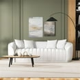 thumbnail image 2 of Thirst Mid Century Modern Luxury Tight Back Boucle Couch in White, 2 of 5
