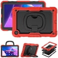 thumbnail image 2 of Case for Lenovo Tab M10 Plus 3rd Gen 10.6 inch 2022, 360 Rotating Stand Handle Pencil Holder Shoulder Strap Heavy Duty Shockproof Cover, Red, 2 of 7