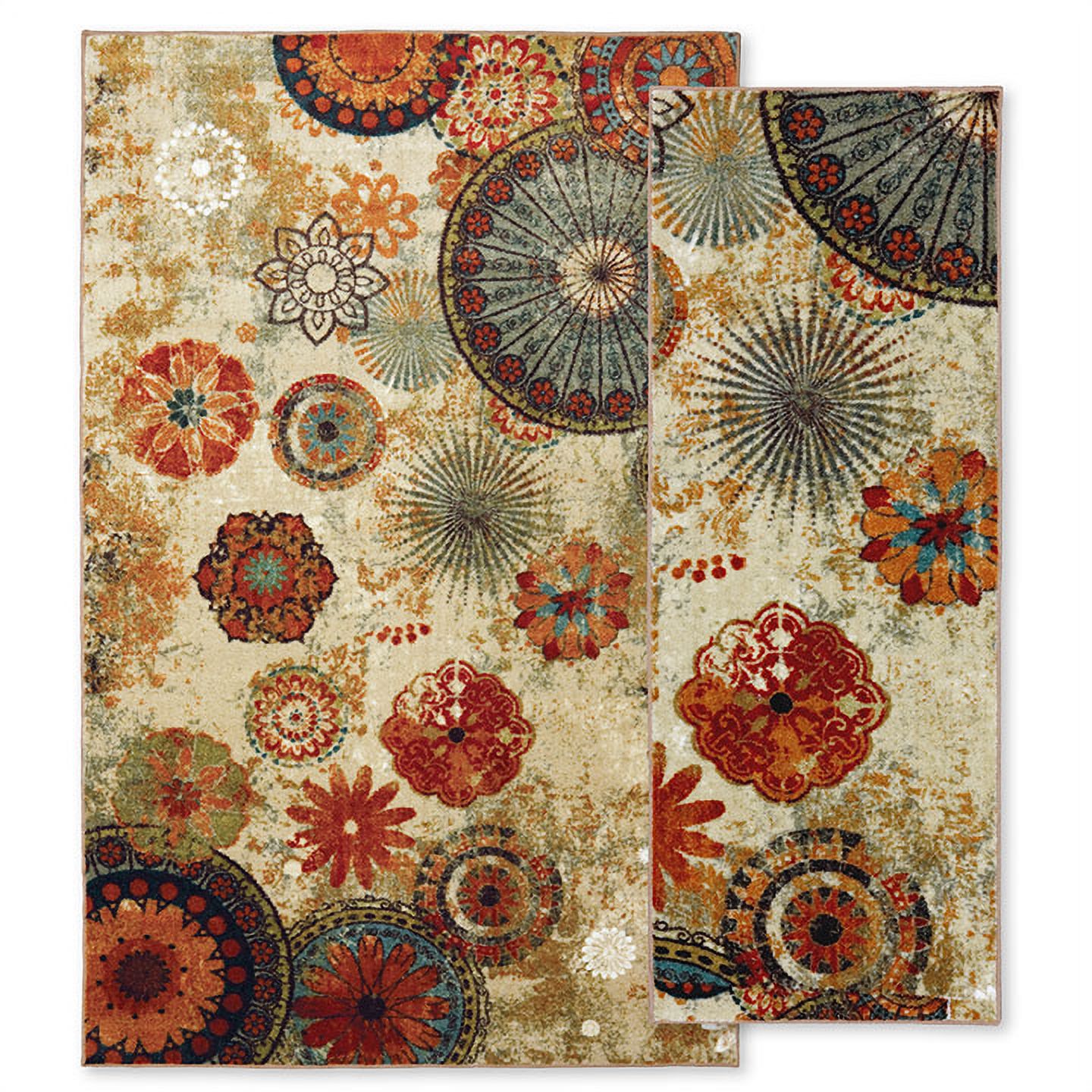 Mohawk Home Caravan Medallion Area Rug and Runner Set