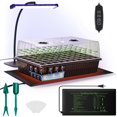 thumbnail image 1 of Kit de inicio de semillas DazSpirit de 60 celdas con luz de cultivo y manta térmica, 1 of 8