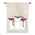 thumbnail image 3 of Black White Chefs Kitchen Food Retro Kitchen Short Window Curtain Modern Home Decor Small Window Roman Tie Up Curtains, 3 of 7