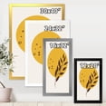 thumbnail image 4 of Designart 'Abstract Moon and Yellow Sun With Tropical Leaf II' Modern Framed Art Print, 4 of 4