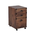 thumbnail image 2 of Saint Birch Bombay 3 Drawers Wood Mobile File Cabinet in Walnut, 2 of 8