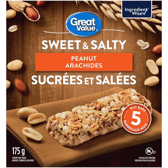 Great Value Sweet & Salty Peanut Chewy Nut Granola Bars