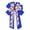 multicolor-1E, variant on Red White Blue Patriotic Hair Scrunchy 9x6 Inch Soft Fabric Ponytail Holder for 4th of July Independence Day Women Girls Holiday Party Accessories Room Decor