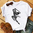 thumbnail image 3 of Camiseta con estampado con dibujo de princesa Mulan de dibujos animados de Disney para mujer, camisetas de manga corta a la moda para mujer, camisetas informales para chica, camiseta para mujer, 3 of 5