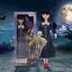 thumbnail image 1 of Muñecas Negras Para Niñas Muñecas Wednesday Addams con vestido negro de 10,9 pulgadas para niñas y niños (vestido de lunares), 1 of 7