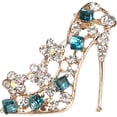 thumbnail image 1 of Miangastore Broche en Alliage Style Mode Bleu Lot de 1 1.6x1.4in, 1 of 9