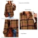 thumbnail image 5 of Blusa a cuadros para mujer, con botones, manga larga, holgada, para otoño e invierno, camisa a cuadros para mujer, blusa para fiesta de trabajo diaria, 5 of 6