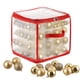 thumbnail image 1 of Caja de almacenamiento para bolas de Navidad (64 bolas): adornos, accesorios y decoraciones navideñas; resistentes y fáciles de montar, 1 of 4
