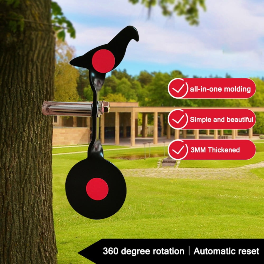 Runzkzy Slingshot Practice Target Portable Durable Insert Tree Target Metal Shooting Training Target