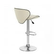 thumbnail image 3 of Modern Home Kappa Contemporary Adjustable Height Counter/Bar Stool (Cafe Latte), 3 of 6