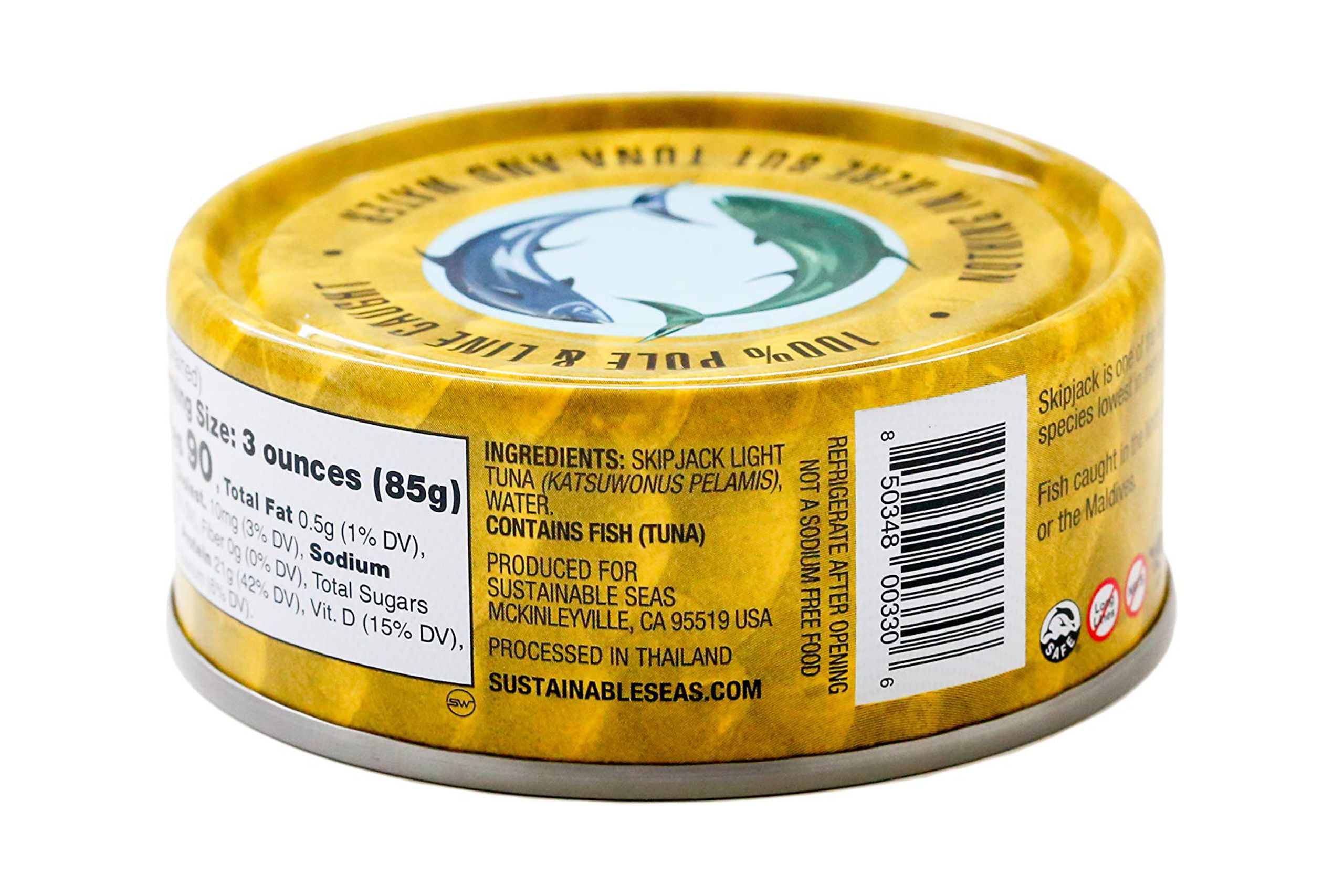 , Chunk Light Tuna In Water, No Salt Added, 3Rd Party Mercury Tested, 100% Sustainably Caught, 5 Ounce (Pack Of 12)