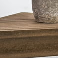 thumbnail image 2 of American Art Decor Rustic Wood Floating Corner Shelves - Walnut Brown - Set of 2, 2 of 5