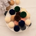 thumbnail image 5 of 12 Pcs Christmas Velvet Balls 2.4" Flocked Christmas Hanging Ornaments Handmade Velvet Balls Christmas Tree Ornaments Xmas Velvet Tree Bulbs for Wedding Anniversary Party, 5 of 9