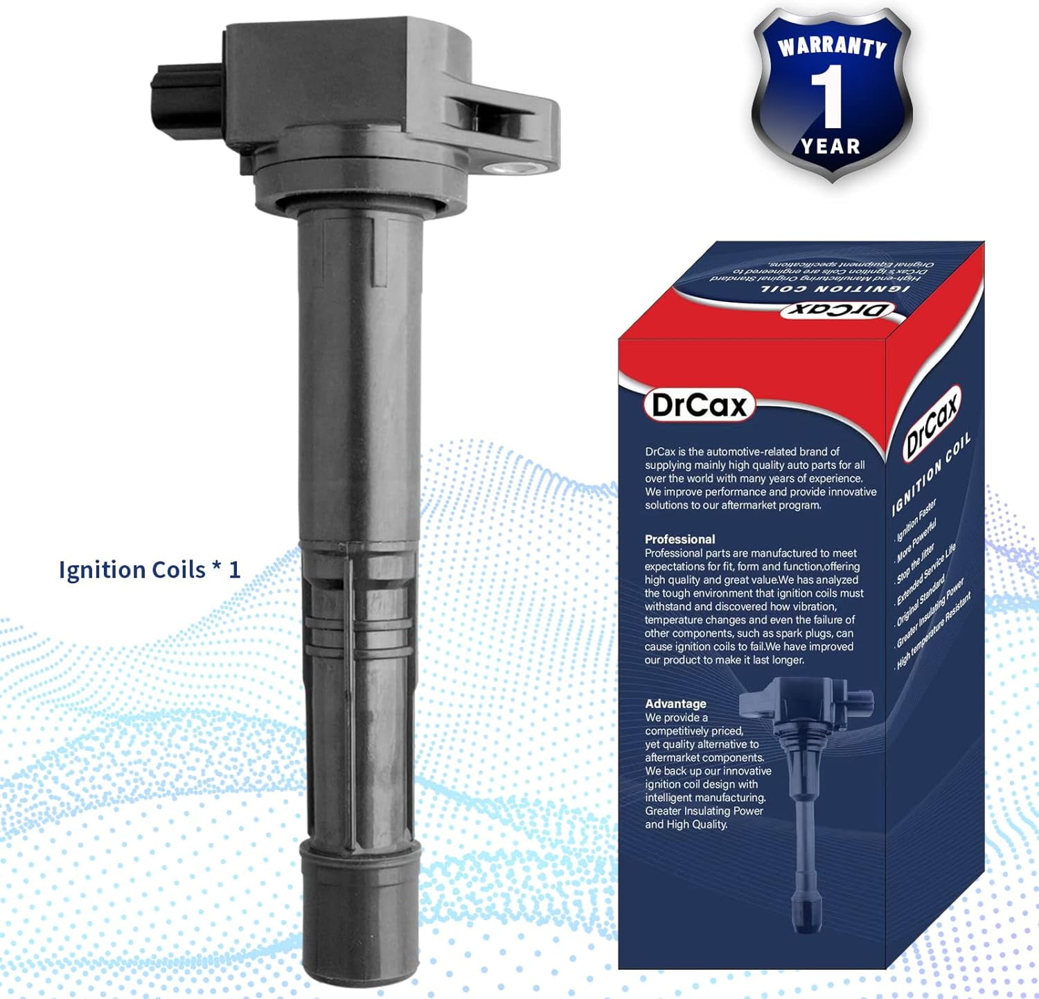 DrCax OEM Ignition Coil UF602 C1662 30520-R40-007 5C1719