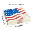 thumbnail image 4 of 4th Of July Plates and Napkins Sets Patriotic Dinnerware Tableware for BBQ, USA Flag Disposable Table Decor Independence Day Party Decorations Serve 24, 4 of 8