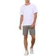 thumbnail image 2 of Lars Amadeus Classic Plaid Shorts for Men's Flat Front Business Checked Chino Shorts, 2 of 5