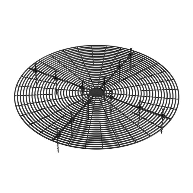 Cache-pot de Fleurs Fixe 12 10cm, Garde-Corps pour Bébé, Protection Anti-Renversement pour Enfants, Cache Creux, Protection Anti-Chat et Chien, Grand Rond - Matériau Noir : ABS