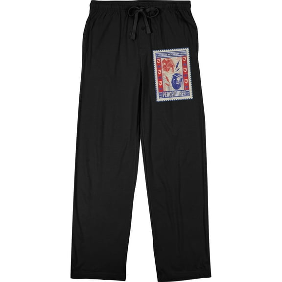Peacemaker TV Series Peacemaker vs The Butterflies Black Pajama Pants-XXL
