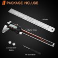 thumbnail image 3 of HARDELL Digital Caliper 6 Inch with Large LCD Screen, Calipers Measuring Tool with Auto-Off Feature, Inch/Millimeter Conversion, Electronic Vernier C, 3 of 7